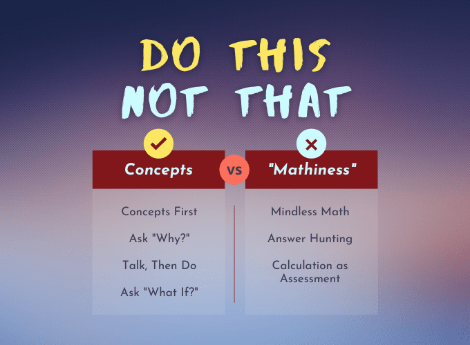 "Mathiness" vs. Conceptual Physics